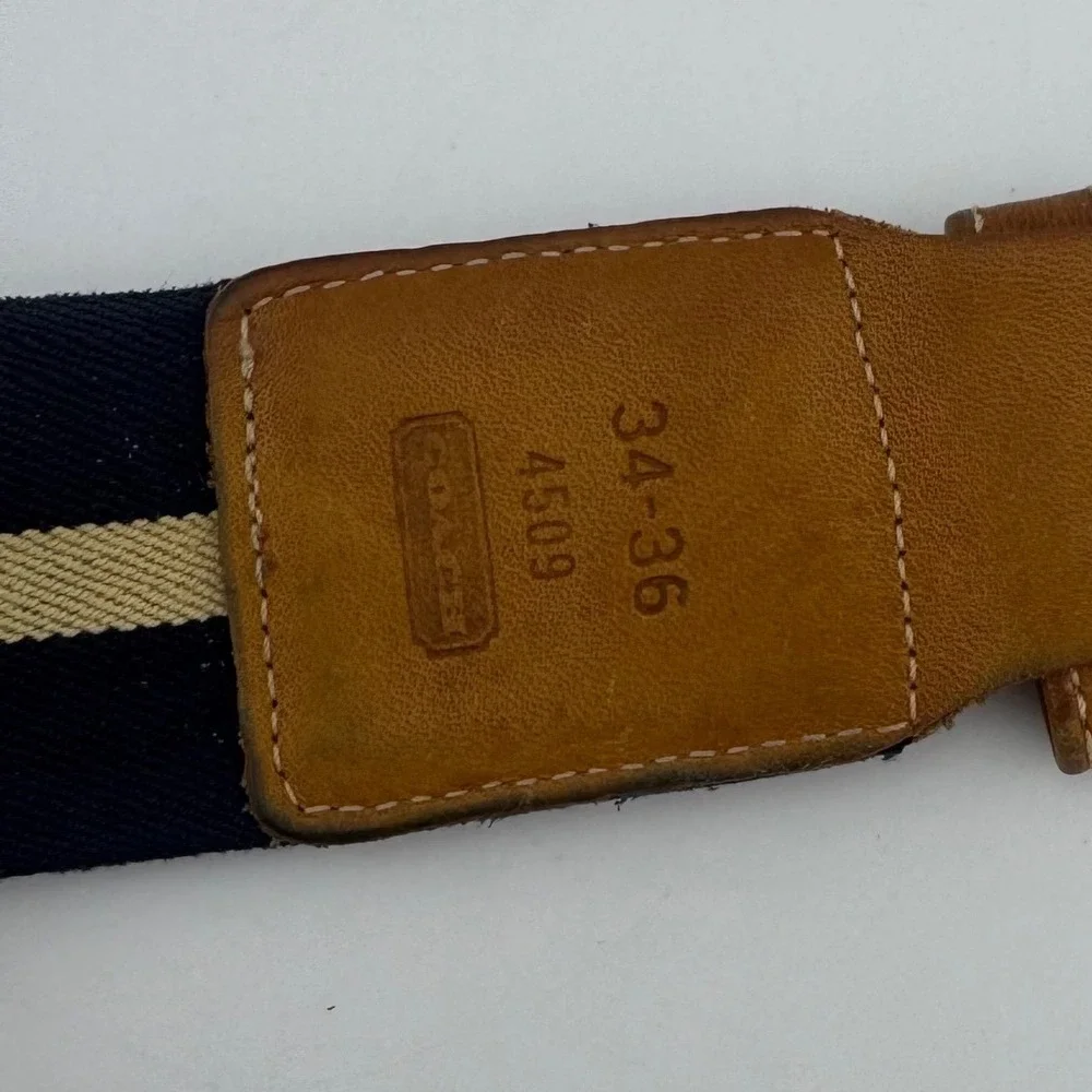 Coach Webbed Striped 38.5